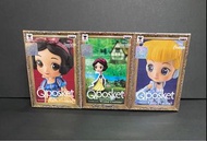 迪士尼 Disney Characters Q Posket petit girls festival QP Snow White 白雪公主 Cinderella 灰姑娘 景品 3盒 不散賣
