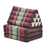 Three Fold Thai Cushion 67x20x3 inches (LxWxH) 100 % Natural Kapok Filling Foldable Thai Mat with Tr