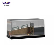 Simhoa Alloy Car Display Desktop Ornament Detailed Resin Diorama Box for Car Diorama Scene Collector