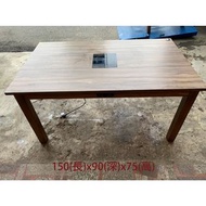 大安二手家具推薦#老朋友-二手 150公分 電磁爐餐桌 火鍋桌 商用餐飲設備 桌子 電磁爐具 兩尺半/五尺餐桌