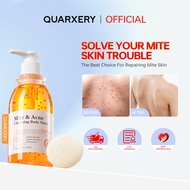 QUARXERY Mite & Acne Cleansing Body Wash Anti-Acne Body Shower Antibacterial Mite Moisturizing White
