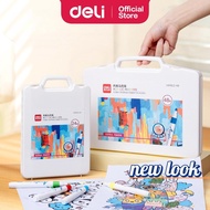 Deli Acrylic Paint Marker Pen Twin Tip Soft Tip Multi-Surface Art Markers Sketching Drawing Kids