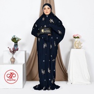 Mukena Terusan Dewasa Rayon Bordir Bunga Royal Rose Wings Mukenah Terusan Dewasa Bordir