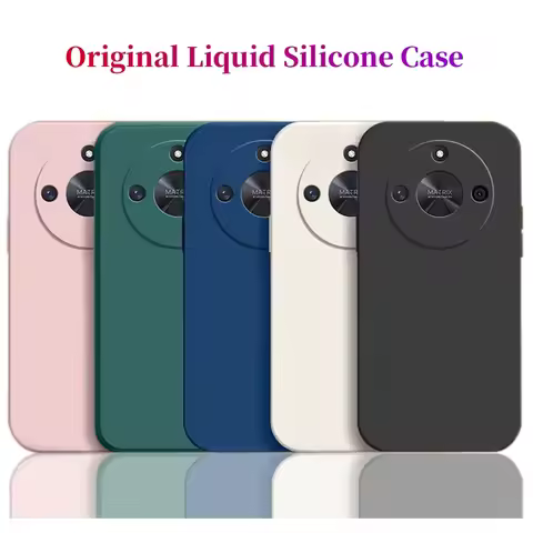 For Honor X9c Smart Case Honor X9c Smart Cover Funda Coque Capa Soft TPU Original Liquid Silicone Ph