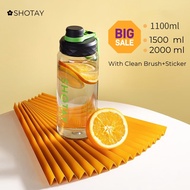 Shotay 1500/2000ml Capacities Portable BPA Free water Bottle for Outdoor Activities gym