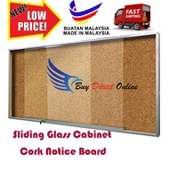 Sliding Glass Cabinet Cork Notice Board/Cork Notice Board/ Notice Board