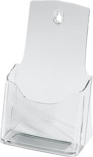 SIGEL LH113 Table Brochure Holder DIN Long A6 High-Quality Acrylic Leaflet Stand Flyer Holder