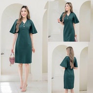 Premium Scuba Bat Sleeve Dress Latest Beautiful Women's/ Dress New Arrival Bodycon Party Dress Beaut