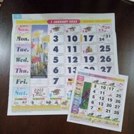 Year 2022 inlay horse calendar (without header)