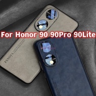 Luxury Sheepskin Leather Casing For Honor 90 90ro 90Lite Honor90 Honor90Pro Honor90Lite 2023 Simple 