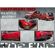 PROTON IRIZ 2019 R3 FULLSET BODYKIT BUMPER SKIRT LIP CAR BODYKIT NEW IRIZ FRONT SKIRT SIDE SKIRT REA