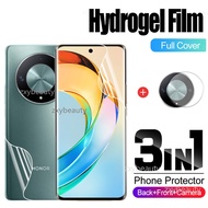 3in1 Soft Hydrogel Film For Honor X9B X9A X9C 5G 2024 Carbon Fibre Back Film For HonorX9B HonorX9A X