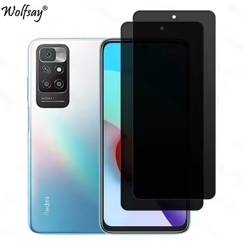 Anti-Spy Tempered Glass For Xiaomi Redmi 10 2022 Privacy Screen Protector Redmi 10 2022 Full Glue Gl