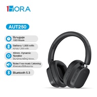 1HORA รุ่น AUT250  หูฟังบลูทูธไร้สาย 5.3 Bluetooth Headphone หูฟังบลูทูธ   สี Black หูฟังครอบหู