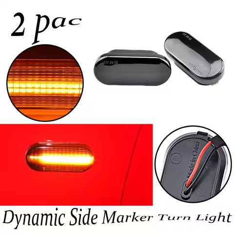 Dynamic LED Side Marker Signal Light Indicator Lamp For SEAT Leon 1P Ibiza Mk3 6L Mk4 6J Toledo Exeo