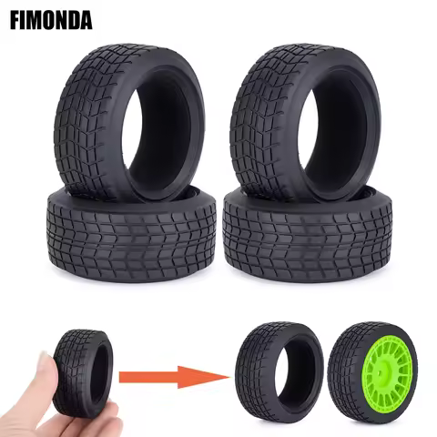 1/10 On-road Racing Car Tires 68x30mm 4PCS, High Grip Abrasion Resistant Hot Melt Tyre for HSP 94123