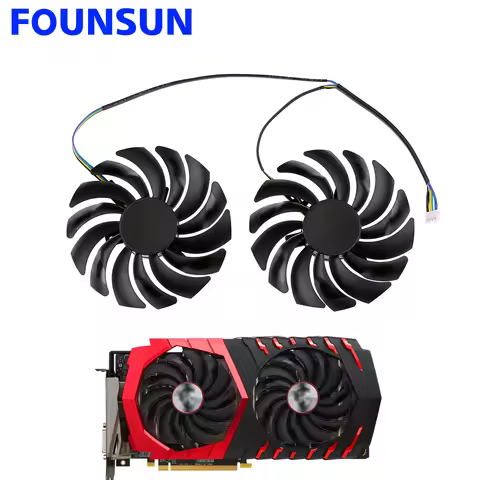 2PCS PLD10010S12HH DC12V 0.40A 4PIN FOR MSI RX 470 480 570 580 GTX 1080Ti 1080 1070 1060 GAMING Grap