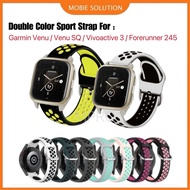 Double Color Strap for Garmin Vivoactive 3 / Venu / VenuSQ / Forerunner 245 / Realme TechLife Strap