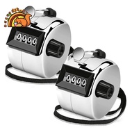 2 Pack Clicker Counter Hand Tally Counter Clicker, 4 Digit Mechanical Palm Click Counter forCoaching
