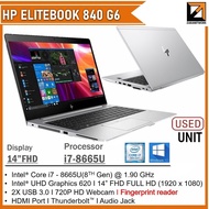 HP ELITEBOOK 840 / 830 (G5/G6/G7/G8) ( 1 YEAR WARRANTY T&C)  Core i7/i5 (8th/10th GEN) WIN 10/11 Pro
