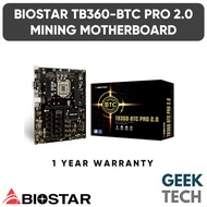 BIOSTAR TB360 BTC Pro 2.0 Crypto Mining Motherboard - 8th/9th Gen Intel/12x PCIe 3.0 Slot/Support Du