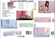 糖果系列 Mofii kawaii sweety candy colours wireless keyboard and mouse combo kit sets 無線鍵盤連滑鼠套裝