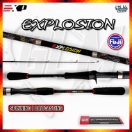 EXP EXPLOSION BAITCASTING SPINNING FISHING ROD
