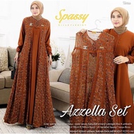  AZZELLA SET ROMPI LEPAS  Gamis shakila mix Auter Ceruty babydol Arman