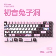 Rabbit Hole Themed Anime Keycaps Mechanical Keyboard Cherry PBT Custom Keycaps Side Engraved Translu