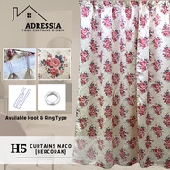 H5 - Langsir Bercorak (10 Corak) / Langsir Rumah / Langsir Tingkap / Langsir Ring Type / Langsir Cot