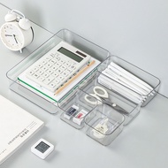 Q27 Multi-Purpose Transparent Plastic Tray - Organizes and divides desk compartments neatly