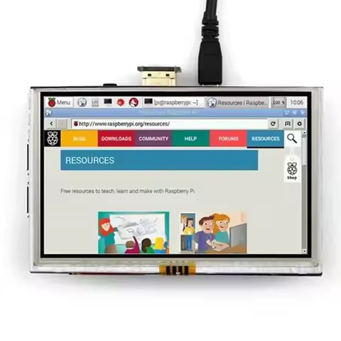 5 inch 800x480 Touch LCD Screen 5" Display for Banana Pi Raspberry Pi 2 Raspberry Pi 3 Model B / B+ 