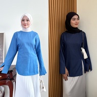 Dezhaf - Aleya Denim Blouse / Denim Blouse / Denim Top