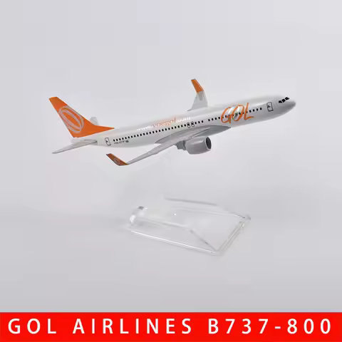 JASON TUTU 16cm Brazil Air GOL Airlines Boeing 737-800 Airways Airplane Model Plane Aircraft Diecast