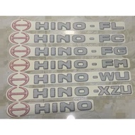 Hino FL, Hino FG, Hino FC, Hino FM, Hino WU, Hino XZU, Hino Truck Stickers