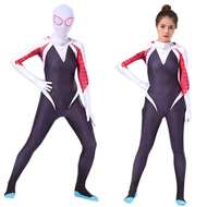 Gwen Stacy Spider Cosplay Body Bộ Trang Phục Có Mặt Nạ 3D Zentai Jumpsuit Dành Cho Phụ Nữ Trưởng Thà