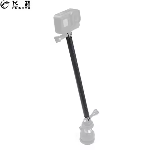 FEICHAO 98/165/257mm Carbon Fiber Rod Helmet Extension Arm Hand Grip Mount Tripod Adapter for GoPro 