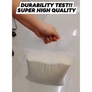 RICE PLASTIC BAG FOR REPACK 100PCS FOODGRADE MAKAPAL FOR 5KILOS