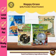 [READY STOCK] Happy Grass - Ice Jelly Powder/ Serbuk Cincau Pudding/ Serbuk Jeli Kelapa/ Soya Bean C