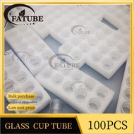 ✪FATUBE 100pcs bubble mini glass cups for Gen fit 40 / itank X / iTank 8ml / Target 80 100 200 B ❃✦