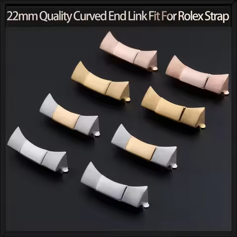 22mm Quality Curved End Link Fit For Rolex Strap For Deepsea Sea-Dweller Sky Dweller Stainless Steel
