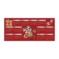 2024 Dragon Year Calendar Mouse Pad Oversized Non Slip Office Desk Pad Desk Calendar Calendar Calendar Keyboard Pad Fortune