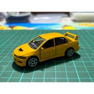 Mitsubishi Lancer Evo 9 Yellow Loose Majorette