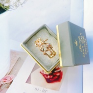 Huangjin agete Cincin Zirkon Berongga Mitologi Nordik Model Baru 925 Perak Bersalut Cincin Pokok Dun