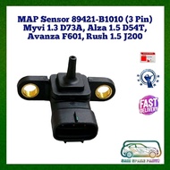 MAP Sensor 89421-B1010 (3 Pin) Myvi 1.3 D73A, Alza 1.5 D54T, Avanza F601, Rush 1.5 J200