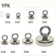 N42 Strong Neodymium Salvage Magnet NdFeB Fishing Magnets With Stainless Steel Magnetic EyeboltRing 