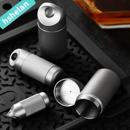 HSHELANXB Sealed Capsule, Waterproof Portable Titanium Alloy Storage Box,  Mini Ultra-light Pill Con