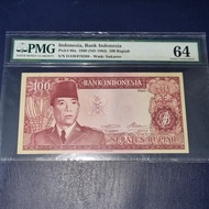 PMG Uang Kuno Sukarno 100 Rupiah 1960 UNC