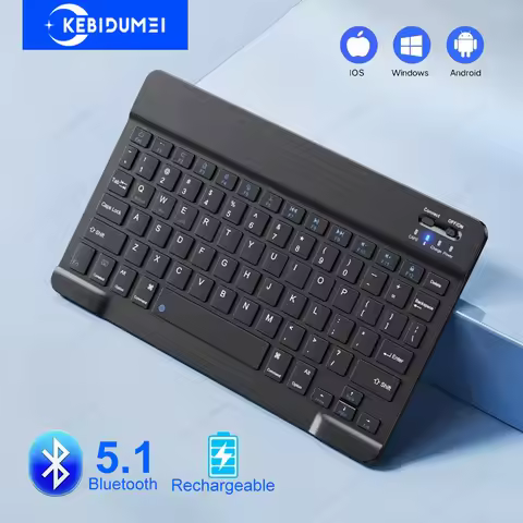 Bluetooth 5.1 Keyboard Wireless Mini Keyboard 200mAh Rechargeable Keyboard Gaming Keyboard for Lapto