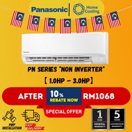 PANASONIC NON INVERTER 1HP 1.5HP 2HP 2.5HP WALL TYPE R32 AIR COND/AIR CONDITIONER PN SERIES  (KLANG VALLEY)